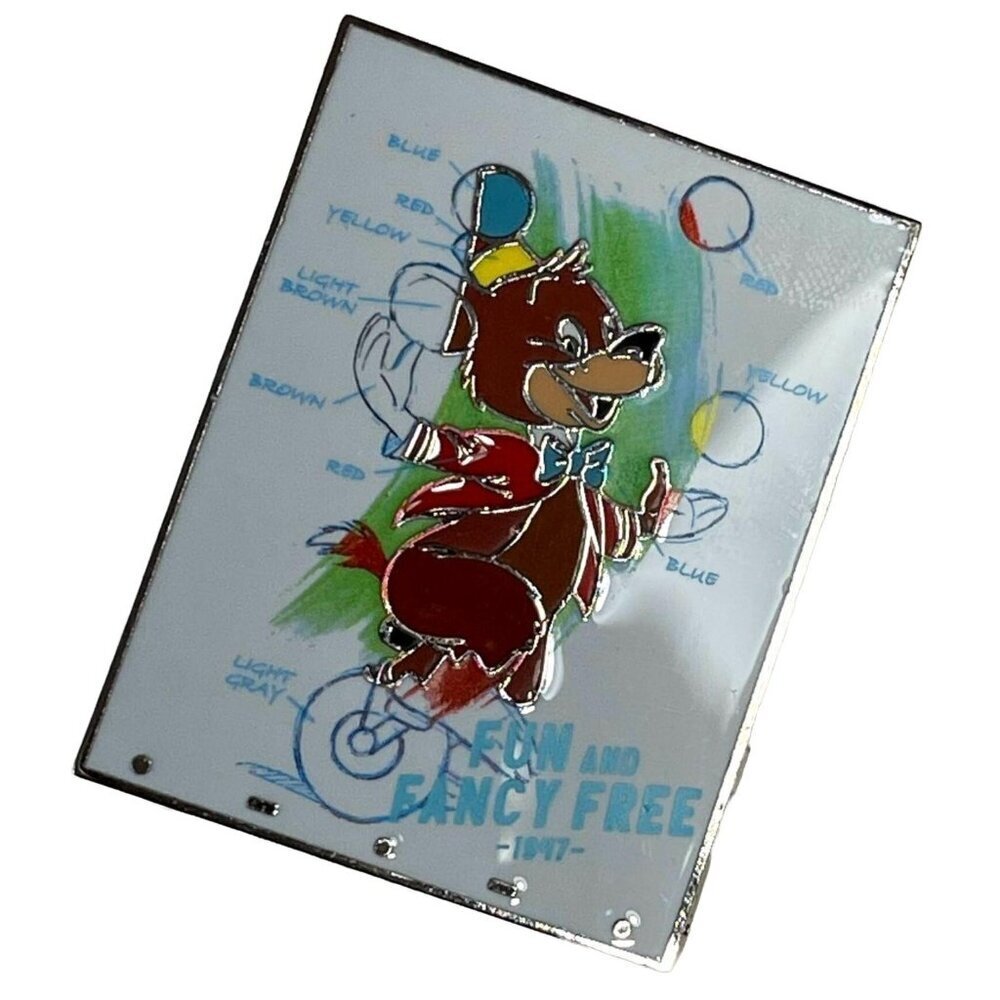 Disney Bear Clown Bear Trading Pin Fun Fancy Free 1947 Lapel Pin Brooch Jewelry
